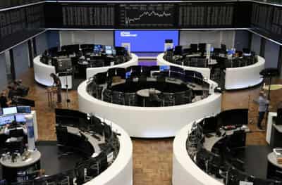 Image for European shares slip but log sixth straight month of gains