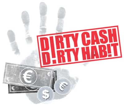 Image for EUROPEANS STRUGGLE TO BREAK THE DIRTY CASH HABIT