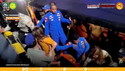 Image for Indonesian authorities recover body during search for drowned Spanish soccer coach and his children