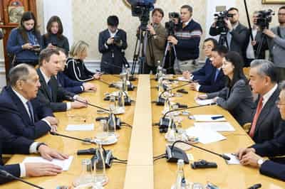 Image for China, Russia discuss Ukraine, reach 'consensus' on Japan during Chinese minister's visit