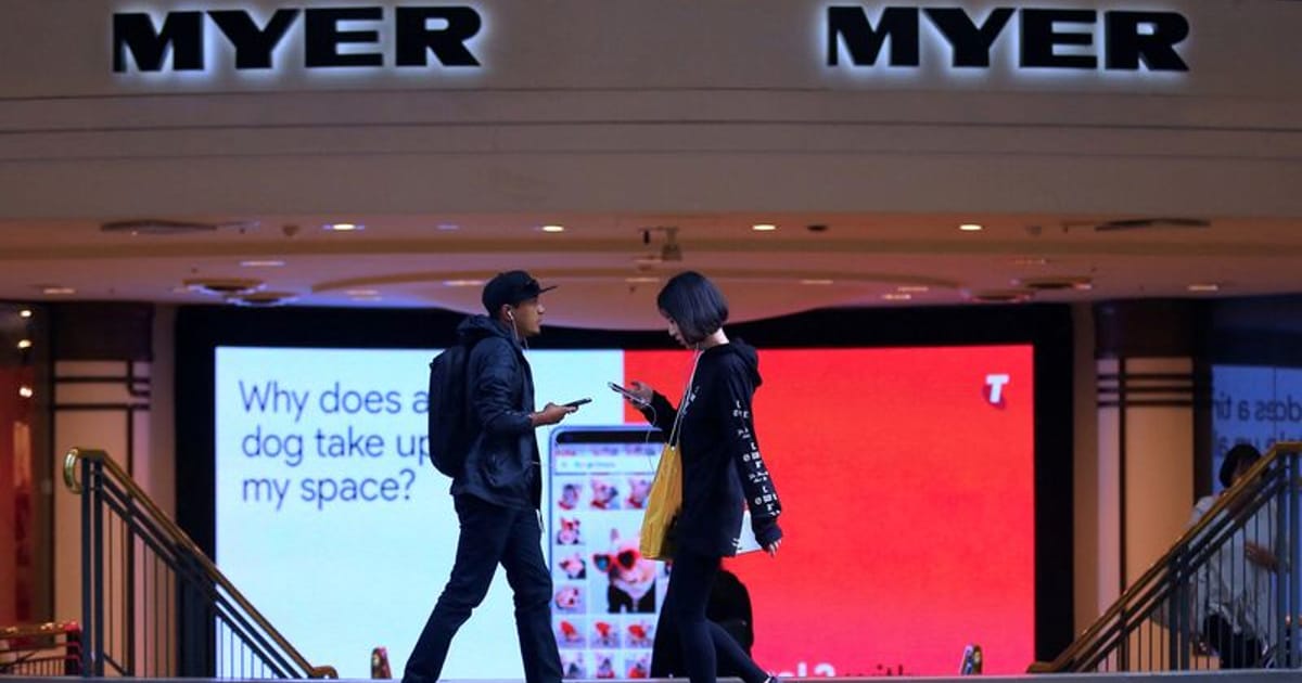 Australia's Myer drops 12% as retailer flags sharp slowdown in consumer demand