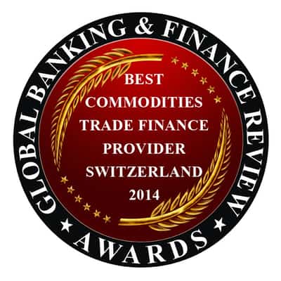 Image for GLOBAL BANKING &amp; FINANCE REVIEW NAMES SCCF STRUCTURED COMMODITY &amp; CORPORATE FINANCE AS BEST COMMODITIES TRADE FINANCE PROVIDER SWITZERLAND 2014