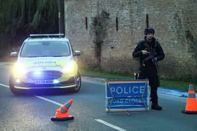 Image for UK police arrest 5 by air base under terrorism act