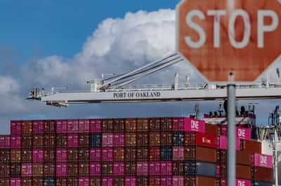 Image for Rush to beat tariffs boosts US trade deficit to record high in March