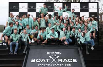 Image for Rowing-Cambridge win men's boat race, Oxford end wait for women's victory