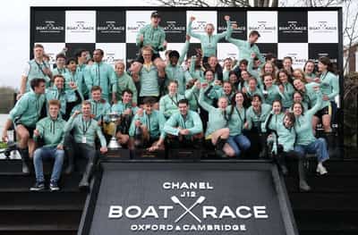 Image for Rowing-Cambridge win men's boat race, Oxford end wait for women's victory