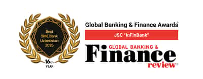 Image for JSC ‘InFinBank’ Named Best SME Bank Uzbekistan 2026 by Global Banking & Finance Review