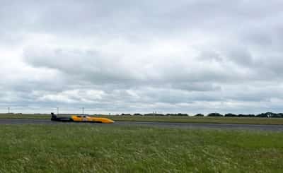 Image for Britain's JCB Hydromax sets world land speed record for a  hydrogen-powered vehicle