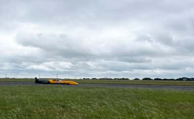 Image for Britain's JCB Hydromax sets world land speed record for a  hydrogen-powered vehicle