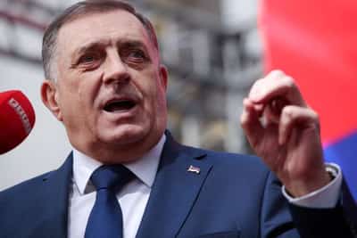 Image for Serb separatist leader stripped of office by Bosnia election commission