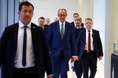 Image for German conservatives dip in survey as taboo break on far-right cooperation looms