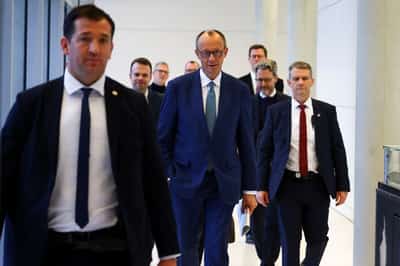 Image for German conservatives dip in survey as taboo break on far-right cooperation looms