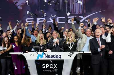 Image for Instant View: SpaceX opens trading at $150 after record-busting IPO