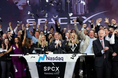 Image for Instant View: SpaceX opens trading at $150 after record-busting IPO