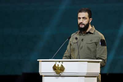 Image for Syria's Sharaa to meet Putin in Moscow on Wednesday, Syria TV says