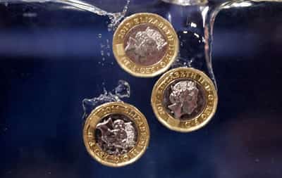 Image for Sterling drops as Middle East tensions, domestic politics weigh