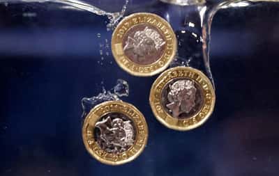 Image for Sterling drops as Middle East tensions, domestic politics weigh