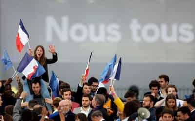 Image for In troubled France, no honeymoon for re-elected Macron