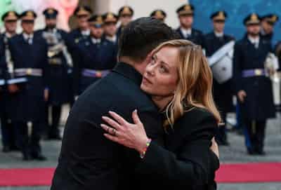 Image for Ukraine's allies advance NATO‑style security guarantees, Italy says