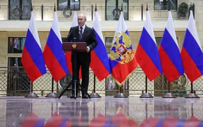 Image for Putin says Russia does not believe Ukraine is ready for peace talks