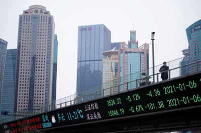 Image for Asian shares defensive, dollar struggles near one-month lows