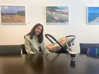 Image for Swedish minister brings baby to EU meeting, a first for the bloc