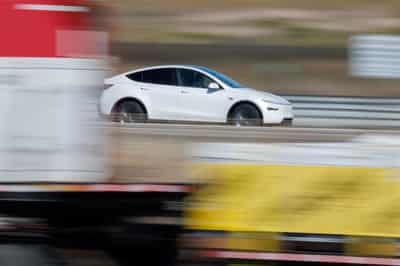Image for Tesla shares jump as Musk confirms driverless robotaxi testing
