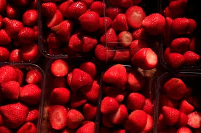 Image for Strawberries and ice cream push UK food price inflation to lowest since March 2025, BRC data shows
