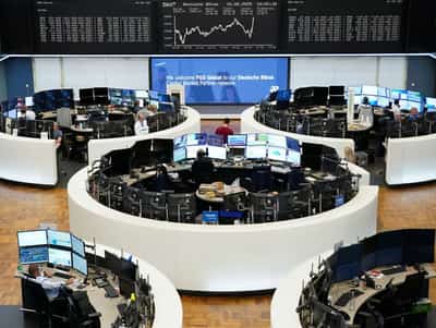 Image for European shares fall as Middle East tensions weigh; eyes on Fed decision