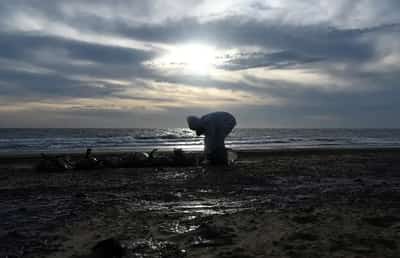 Image for Russia clears thousands of tons of contaminated sand after Black Sea oil spill