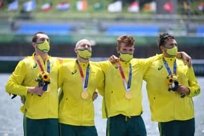 Image for Olympics-Rowing-Britain&#8217;s golden run in men&#8217;s four ends, Australia triumphs