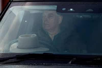 Image for King Charles' brother Andrew leaves Windsor home after latest Epstein revelations
