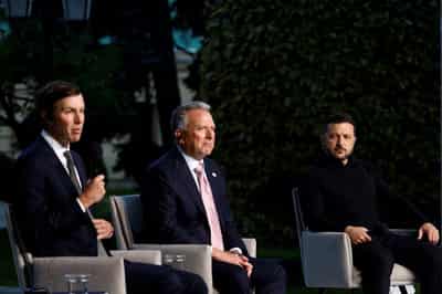 Image for Zelenskiy says US envoys presented 'decent ideas' for peace talks