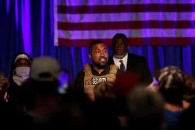 Image for Pressure mounts on UK government to ban Kanye West after festival backlash