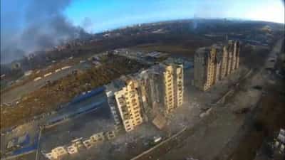 Image for Ukraine accuses Russia of blocking aid convoy to besieged Mariupol