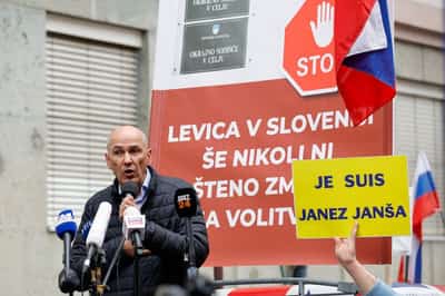 Image for Court acquits Slovenia's ex-PM Jansa of corruption charges