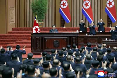 Image for Kim Jong Un says North Korea’s nuclear status is irreversible, threatens South