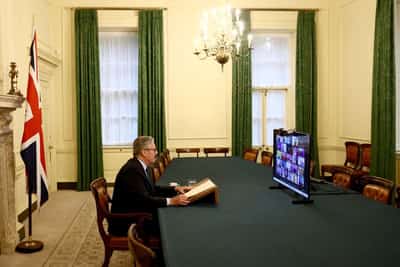 Image for 'Coalition of Willing' leaders set out stance on Ukraine ceasefire pathway