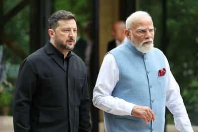 Image for Ukraine's Zelenskiy meets India's Modi, says closer ties will make both countries stronger
