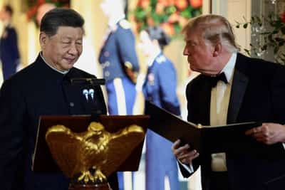 Image for Trump to wrap up Xi summit with a tour of US archives