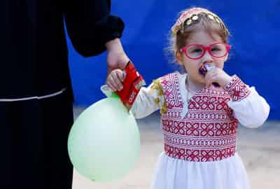 Image for Evacuated in an incubator, now back in Gaza getting to know mama