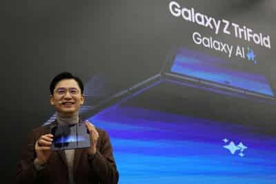 Image for Samsung unveils first multi-folding phone as competition set to heat up