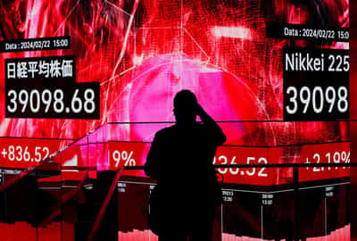 Image for Stocks bask in tech mania, Nvidia boom