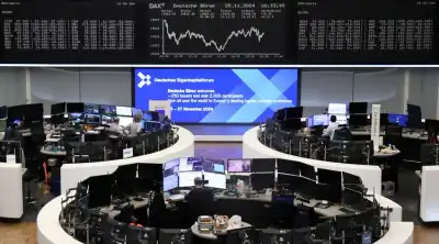 Image for European stocks finish at one-month high, French politics in focus