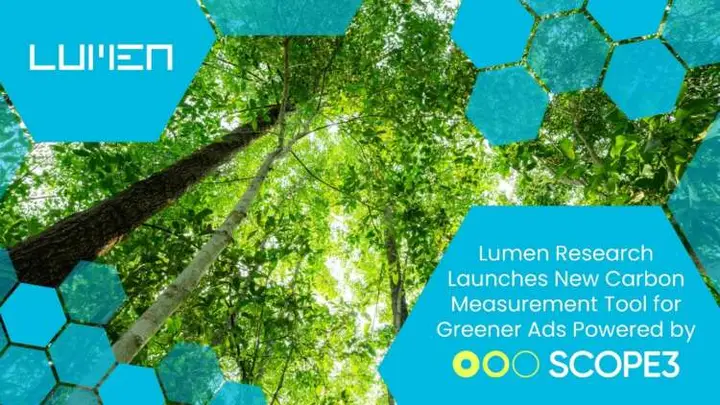 Image for Lumen Research Launches New Carbon Measurement Tool for Greener Ads Powered by Scope3