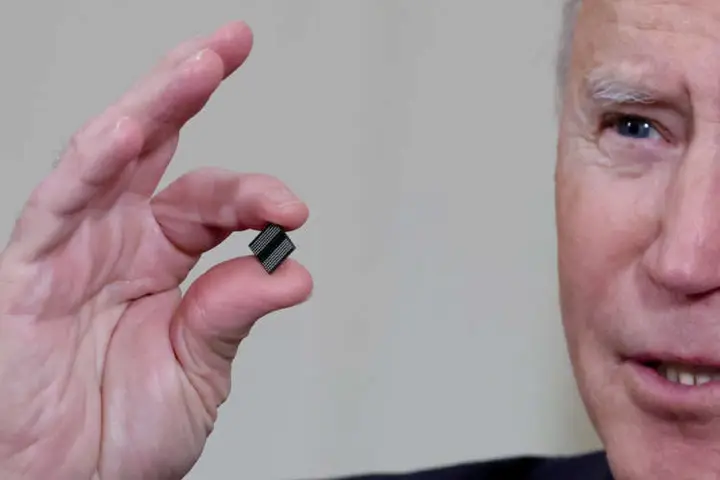 Image for As Biden works to fix chips shortage, Intel promises help for automakers