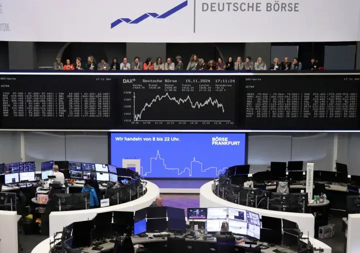 Image for European stocks sink as investors flock to safety amid geopolitical jitters
