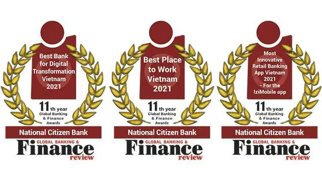Image for National Citizen Bank honored with awards in the 2021 in the Global Banking & Finance Awards®