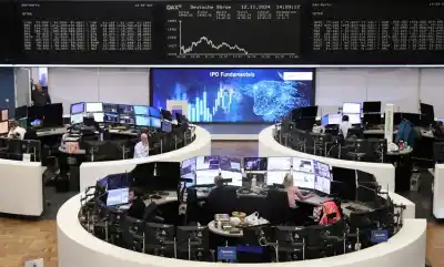 Image for European shares end lower on US rate, Trump jitters