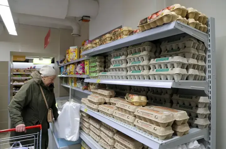 Image for Russia’s inflation reaches 9.5% this year, weekly data shows
